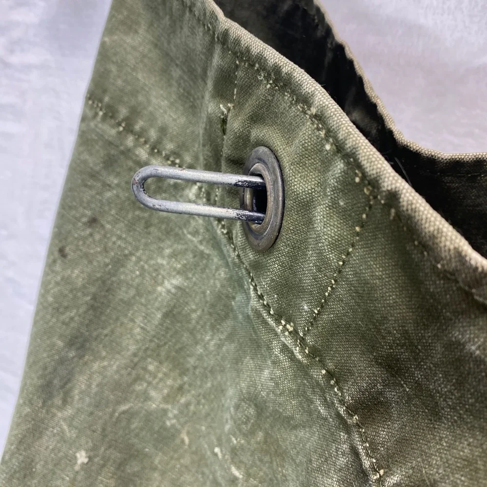 Vintage Olive Green Canvas FieldArmy Duffle Bag